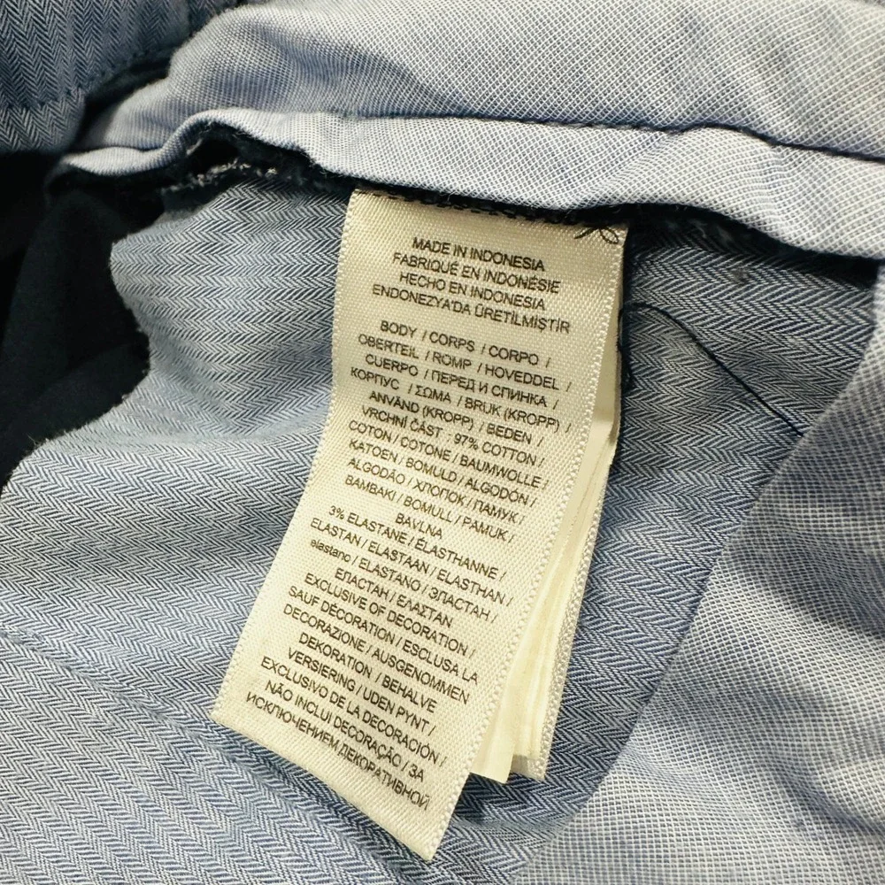 Polo Ralph Lauren‎ Pants Mens 38x32 Navy Stretch Straight Chino Pants Trousers